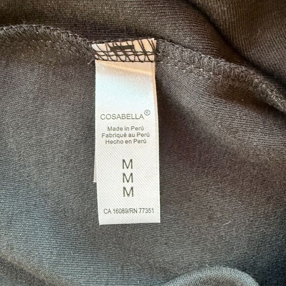 NWT Cosabella Michi Lounge Biker Shorts in Charcoal Gray Black Size Medium - Picture 9 of 13